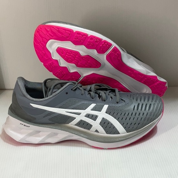 ASICS woman’s from blast running shoes grey white size 9 us - Picture 1 of 5